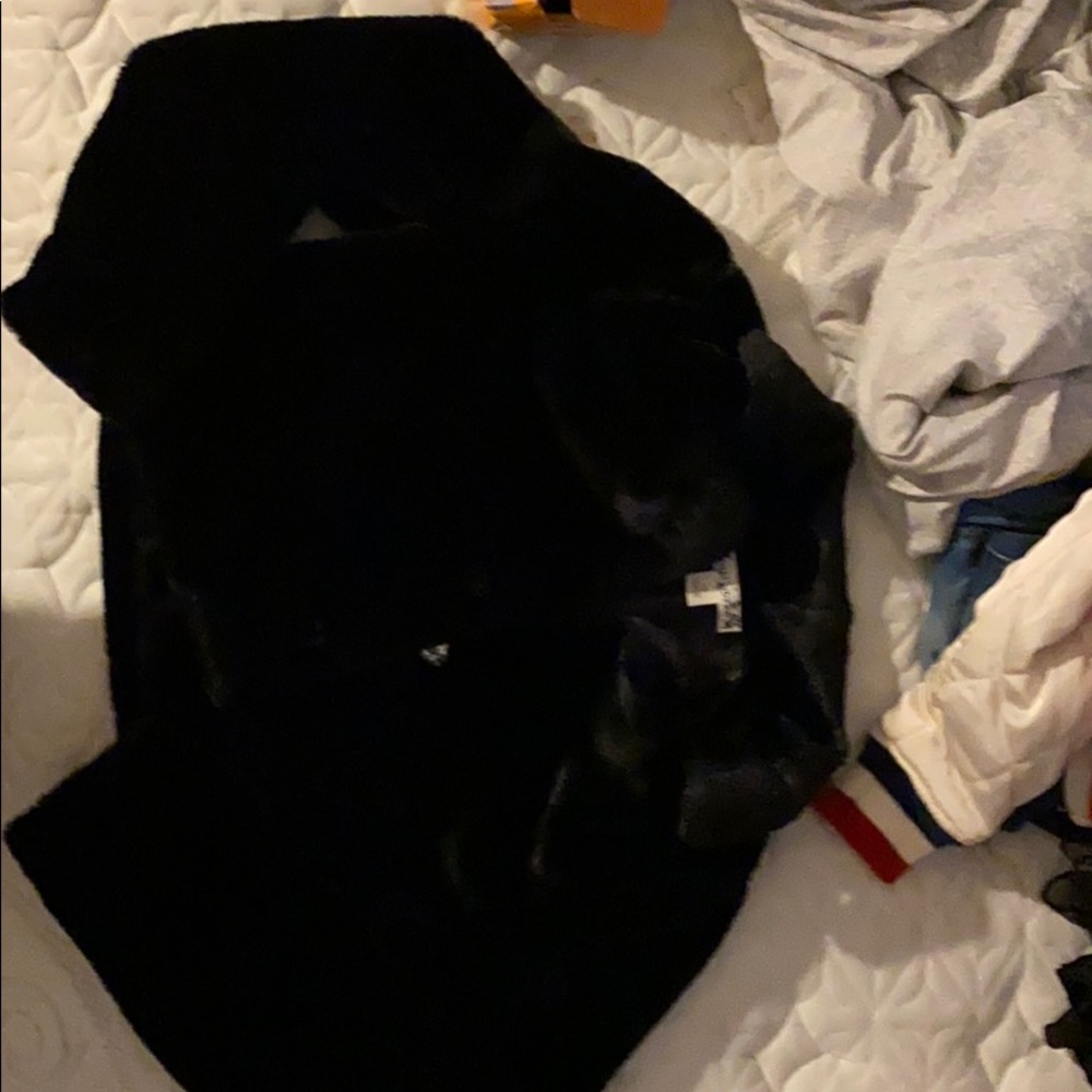 Fuzzy dress coat